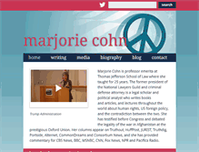 Tablet Screenshot of marjoriecohn.com
